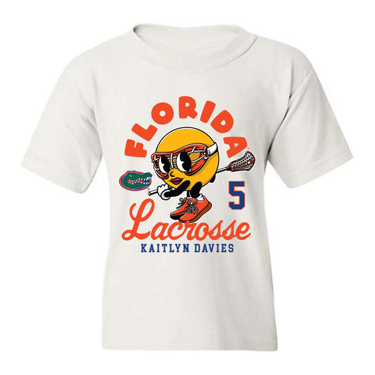 Florida - NCAA Women's Lacrosse : Kaitlyn Davies - Fashion Shersey Youth T-Shirt-0