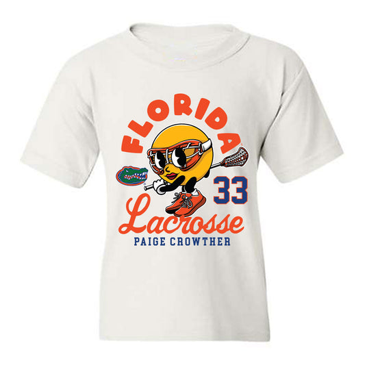 Florida - NCAA Women's Lacrosse : Paige Crowther - Fashion Shersey Youth T-Shirt-0