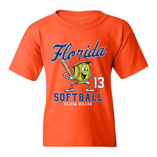Florida - NCAA Softball : Olivia Miller - Fashion Shersey Youth T-Shirt-0
