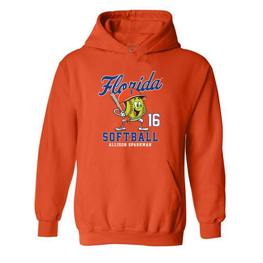 Florida - NCAA Softball : Allison Sparkman - Fashion Shersey Hooded Sweatshirt-0