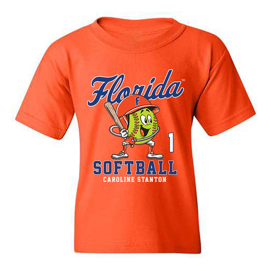 Florida - NCAA Softball : Caroline Stanton - Fashion Shersey Youth T-Shirt-0