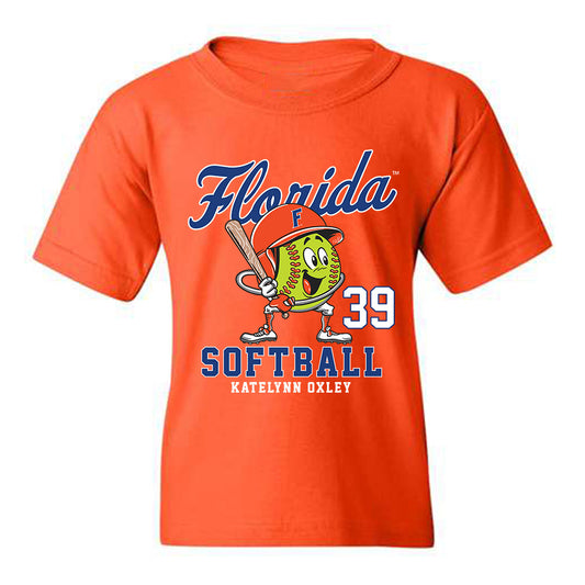 Florida - NCAA Softball : Katelynn Oxley - Fashion Shersey Youth T-Shirt