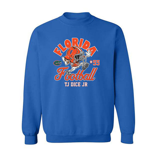 Florida - NCAA Football : Tj Dice Jr - Fashion Shersey Crewneck Sweatshirt-0