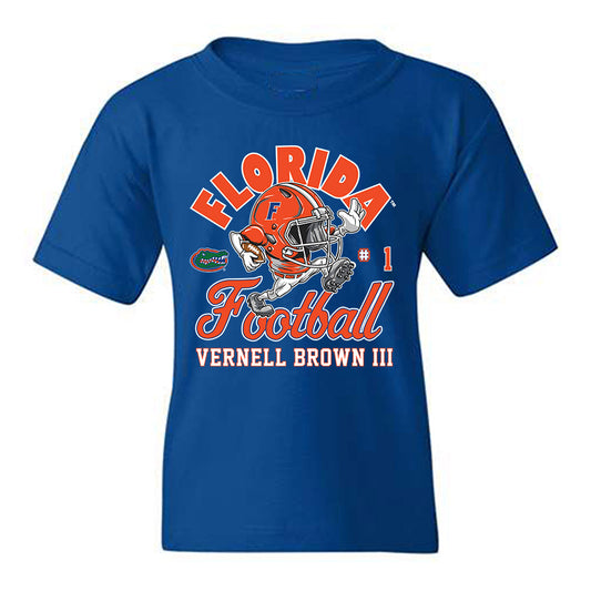 Florida - NCAA Football : Vernell Brown III - Fashion Shersey Youth T-Shirt-0