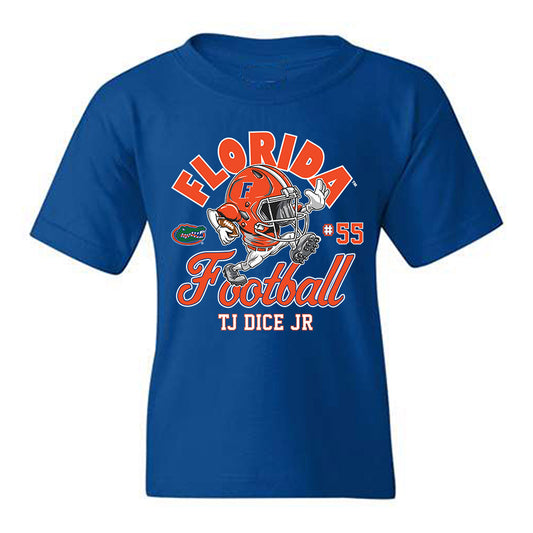 Florida - NCAA Football : Tj Dice Jr - Fashion Shersey Youth T-Shirt-0