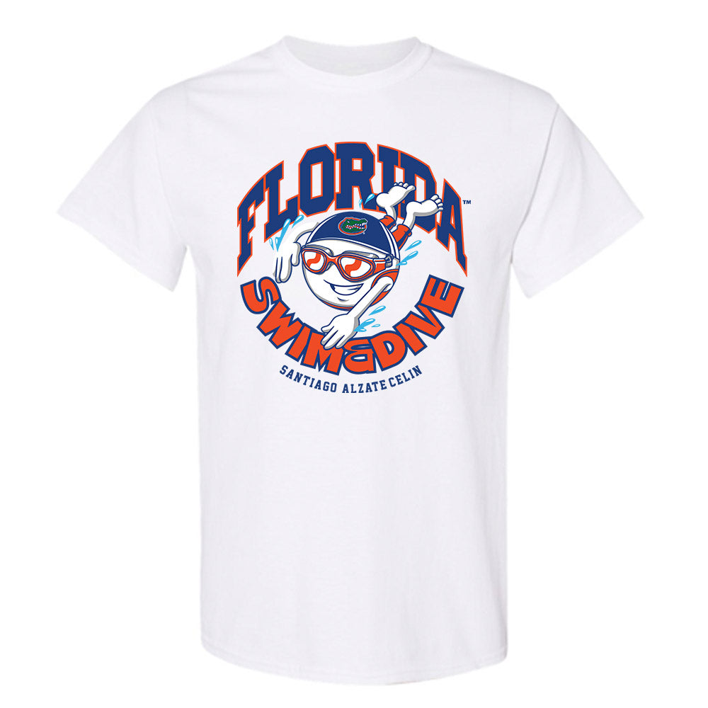 Florida - NCAA Men's Swimming & Diving : Santiago Alzate-Celin - Fashion Shersey T-Shirt-0