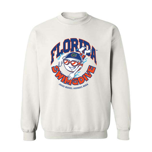 Florida - NCAA Men's Swimming & Diving : JESUS MIGUEL AGUNDEZ MORA - Fashion Shersey Crewneck Sweatshirt-0