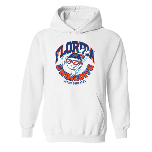 Florida - NCAA Men's Swimming & Diving : Jesus Gonzalez - Fashion Shersey Hooded Sweatshirt-0