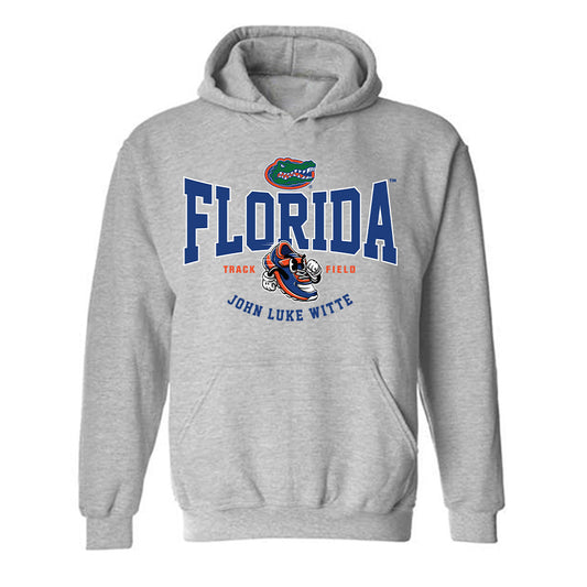 Florida - NCAA Men's Track & Field : John Luke Witte - Fashion Shersey Hooded Sweatshirt-0