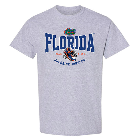 Florida - NCAA Men's Track & Field : Jordaine Johnson - Fashion Shersey T-Shirt-0
