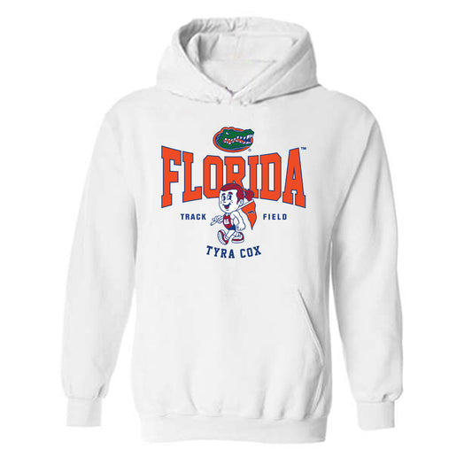 Florida - NCAA Women's Track & Field : Tyra Cox - Fashion Shersey Hooded Sweatshirt-0