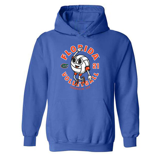 Florida - NCAA Women's Volleyball : Isabella Lee - Fashion Shersey Hooded Sweatshirt-0