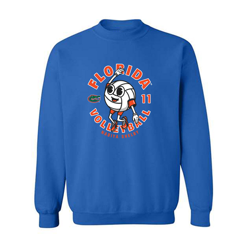 Florida - NCAA Women's Volleyball : Nadiya Shelby - Fashion Shersey Crewneck Sweatshirt-0