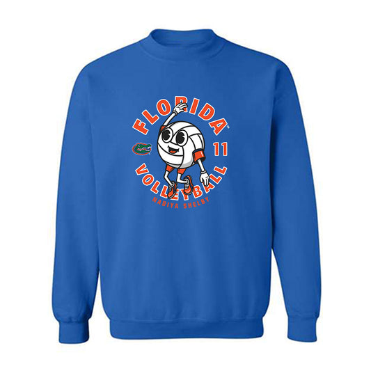 Florida - NCAA Women's Volleyball : Nadiya Shelby - Fashion Shersey Crewneck Sweatshirt-0