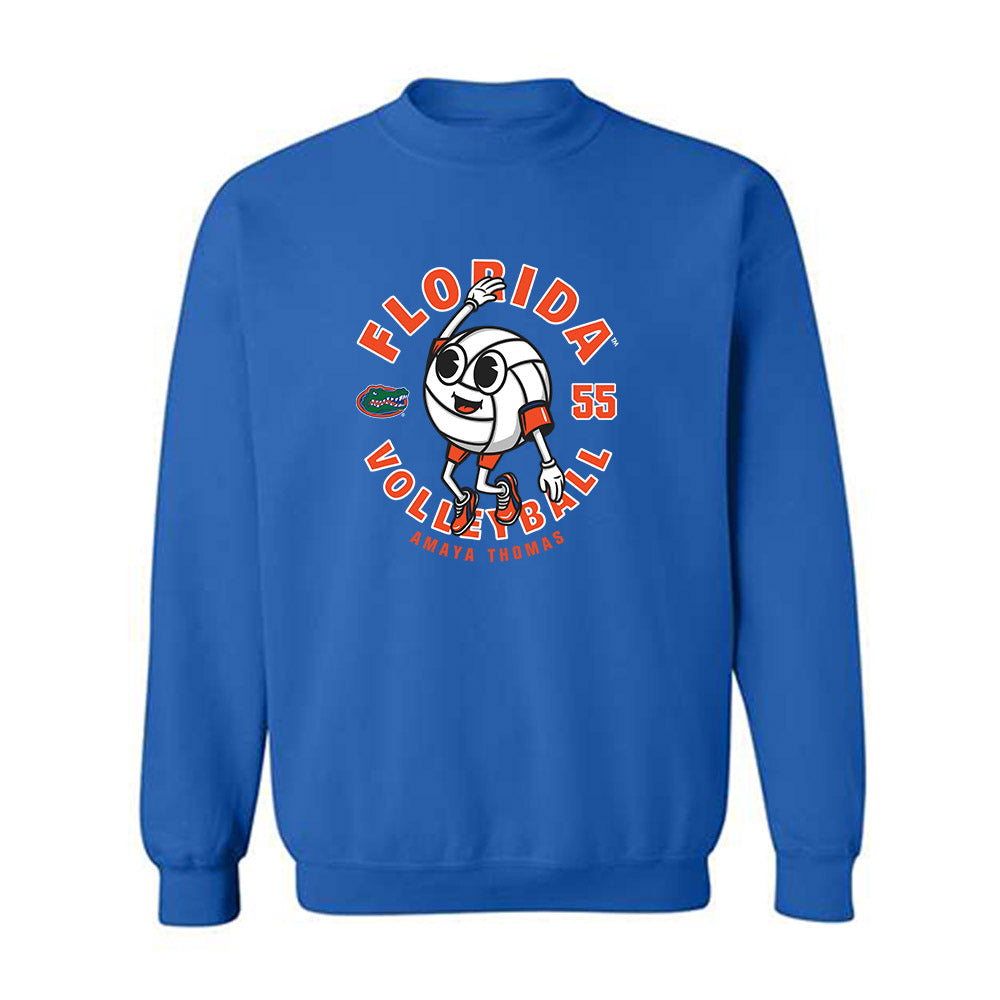Florida - NCAA Women's Volleyball : Amaya Thomas - Fashion Shersey Crewneck Sweatshirt-0