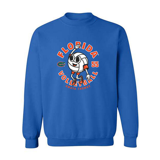 Florida - NCAA Women's Volleyball : Amaya Thomas - Fashion Shersey Crewneck Sweatshirt-0