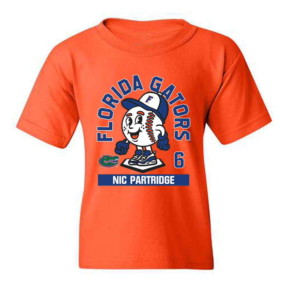 Florida - NCAA Baseball : Nic Partridge - Fashion Shersey Youth T-Shirt-0