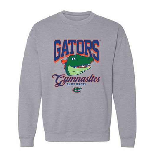 Florida - NCAA Women's Gymnastics : Emjae Frazier - Fashion Shersey Crewneck Sweatshirt-0