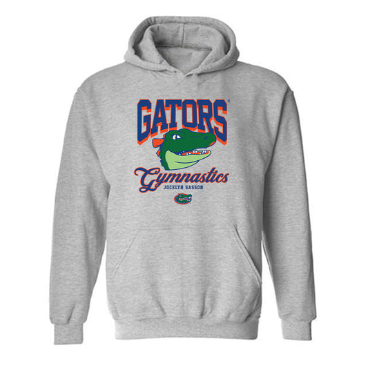 Florida - NCAA Women's Gymnastics : Jocelyn Sasson - Fashion Shersey Hooded Sweatshirt-0