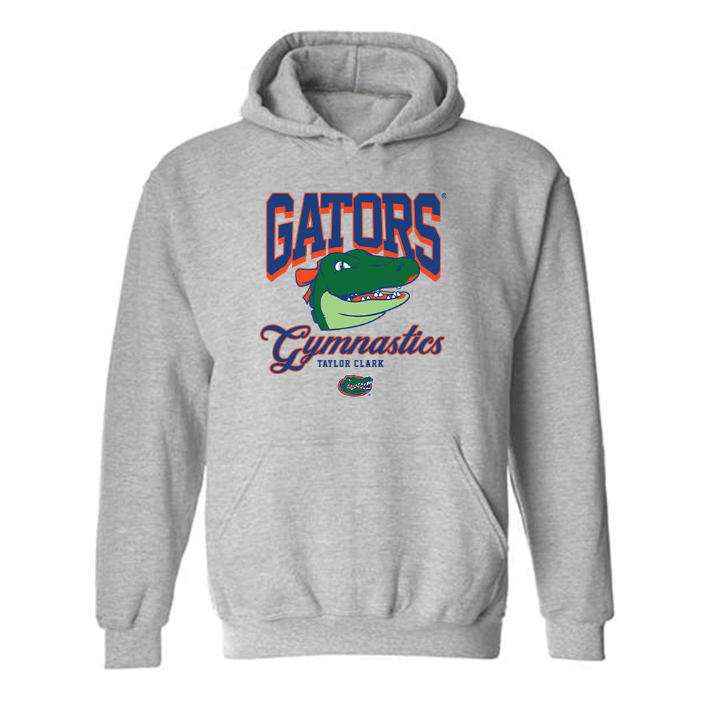Florida - NCAA Women's Gymnastics : Taylor Clark - Fashion Shersey Hooded Sweatshirt-0