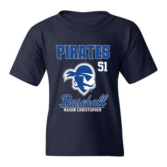 Seton Hall - NCAA Baseball : Mason Christopher - Fashion Shersey Youth T-Shirt-0