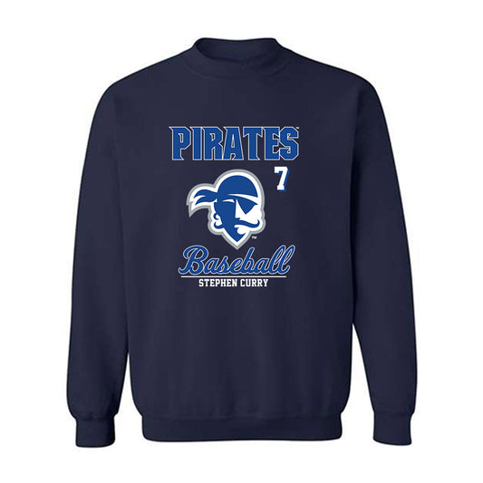 Seton Hall - NCAA Baseball : Stephen Curry - Fashion Shersey Crewneck Sweatshirt-0