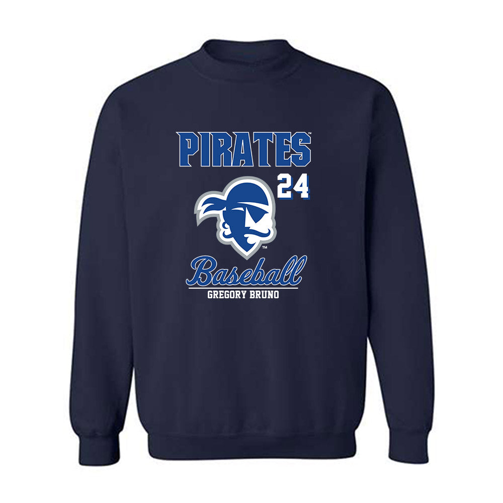 Seton Hall - NCAA Baseball : Gregory Bruno - Fashion Shersey Crewneck Sweatshirt-0