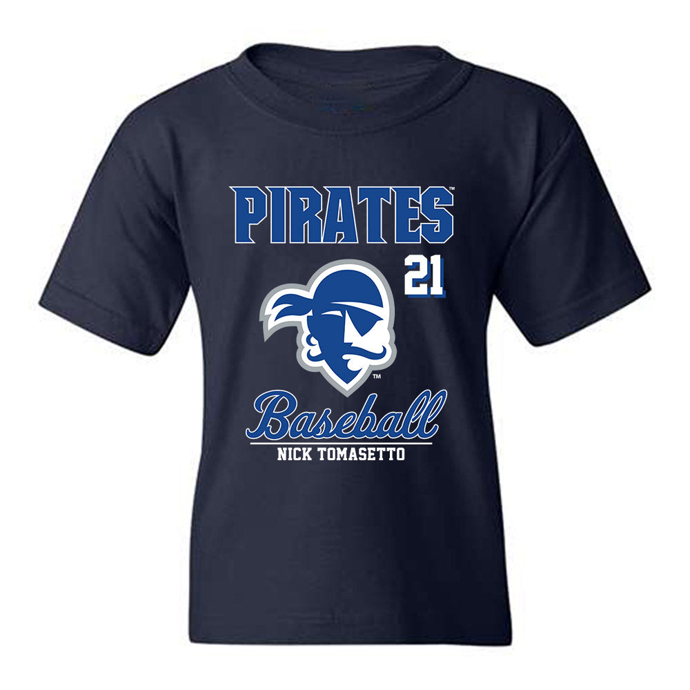 Seton Hall - NCAA Baseball : Nick Tomasetto - Fashion Shersey Youth T-Shirt-0