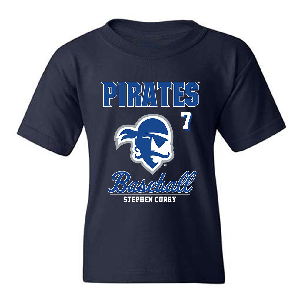 Seton Hall - NCAA Baseball : Stephen Curry - Fashion Shersey Youth T-Shirt-0
