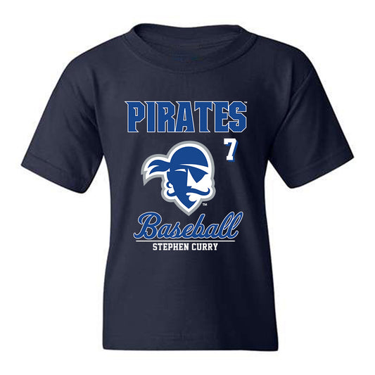 Seton Hall - NCAA Baseball : Stephen Curry - Fashion Shersey Youth T-Shirt-0