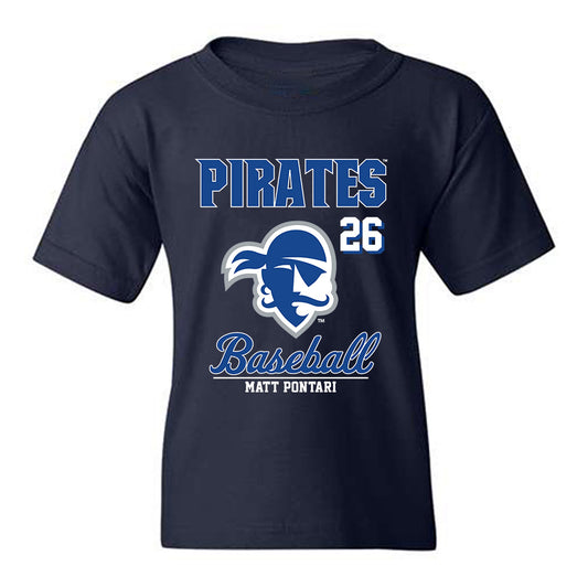 Seton Hall - NCAA Baseball : Matt Pontari - Fashion Shersey Youth T-Shirt-0