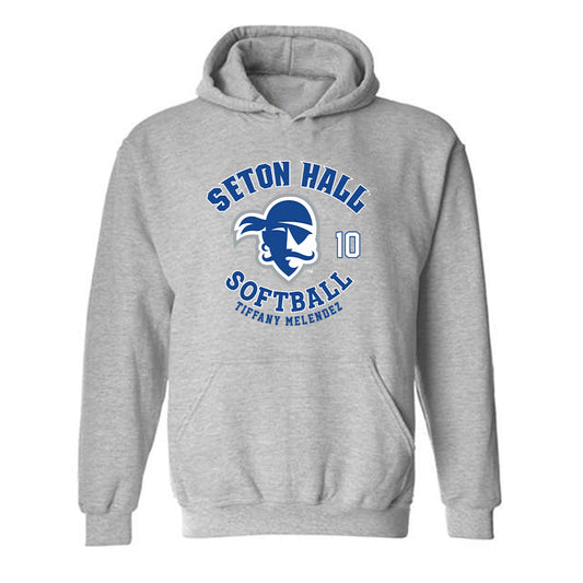 Seton Hall - NCAA Softball : Tiffany Melendez - Fashion Shersey Hooded Sweatshirt-0