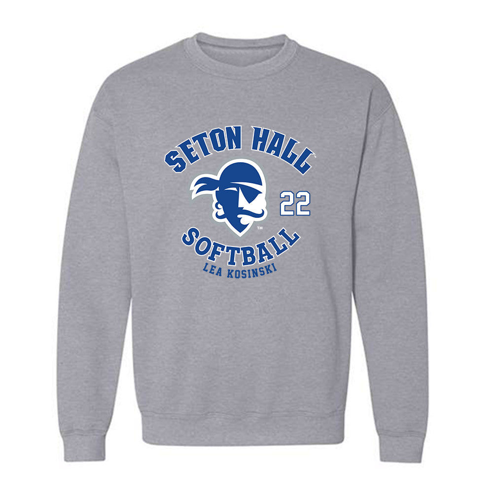 Seton Hall - NCAA Softball : Lea Kosinski - Fashion Shersey Crewneck Sweatshirt-0