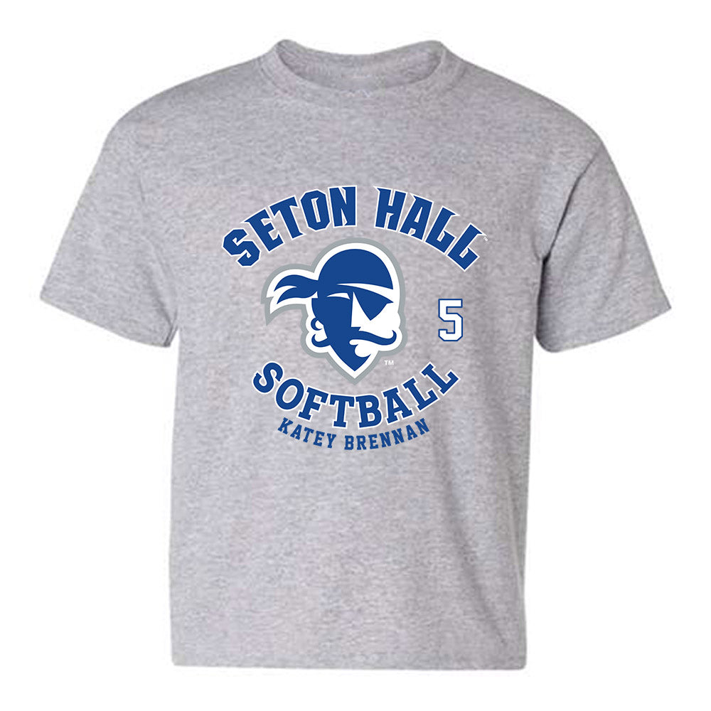 Seton Hall - NCAA Softball : Katey Brennan - Fashion Shersey Youth T-Shirt-0