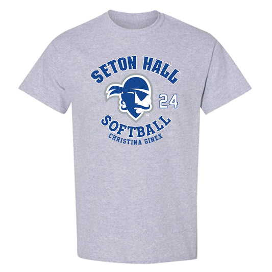Seton Hall - NCAA Softball : Christina Ginex - Fashion Shersey T-Shirt-0