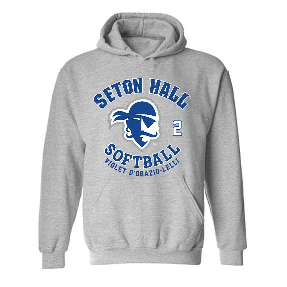 Seton Hall - NCAA Softball : Violet D’Orazio-Lelli - Fashion Shersey Hooded Sweatshirt-0