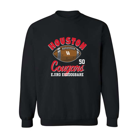 Houston - NCAA Football : Ejiro Egodogbare - Fashion Shersey Crewneck Sweatshirt-0