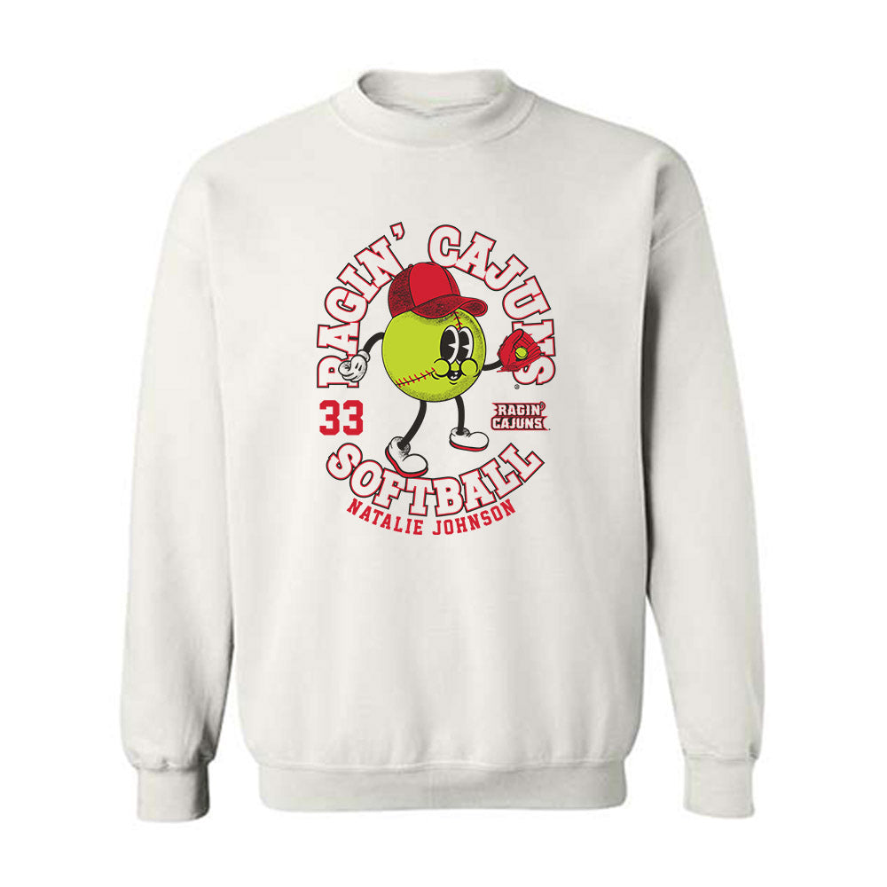 Louisiana - NCAA Softball : Natalie Johnson - Fashion Shersey Crewneck Sweatshirt-0