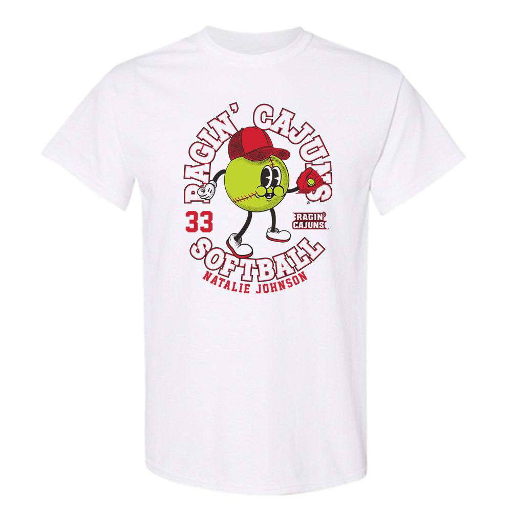 Louisiana - NCAA Softball : Natalie Johnson - Fashion Shersey T-Shirt-0