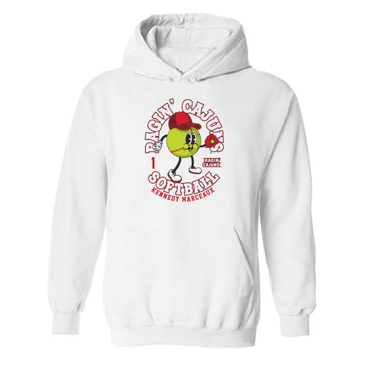 Louisiana - NCAA Softball : Kennedy Marceaux - Fashion Shersey Hooded Sweatshirt-0