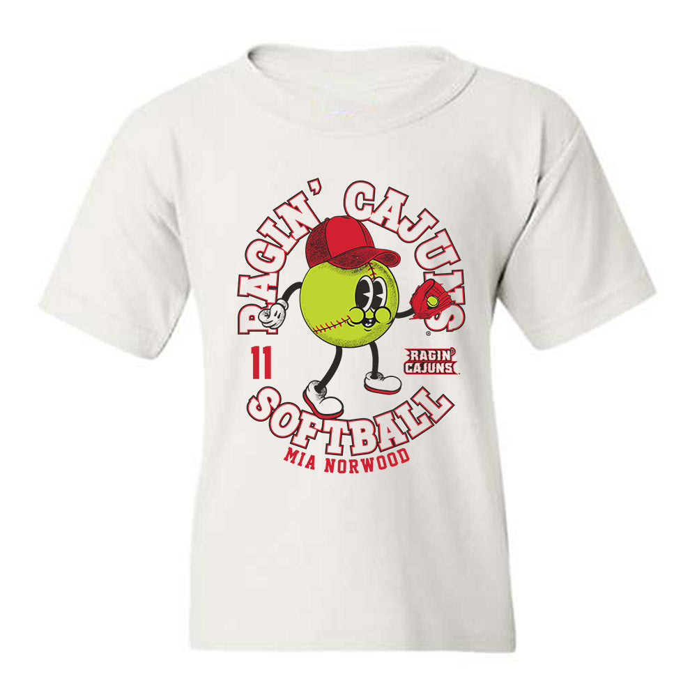Louisiana - NCAA Softball : Mia Norwood - Fashion Shersey Youth T-Shirt-0