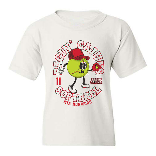 Louisiana - NCAA Softball : Mia Norwood - Fashion Shersey Youth T-Shirt-0