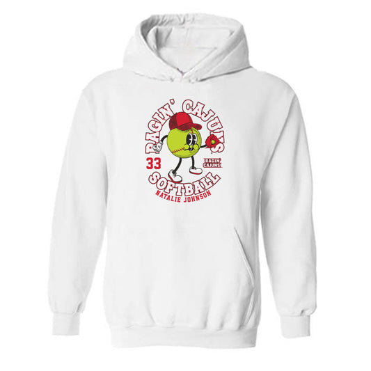 Louisiana - NCAA Softball : Natalie Johnson - Fashion Shersey Hooded Sweatshirt-0