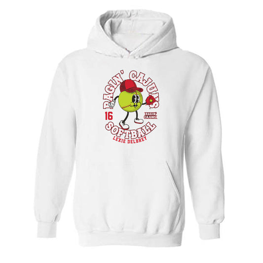 Louisiana - NCAA Softball : Lexie Delbrey - Fashion Shersey Hooded Sweatshirt-0