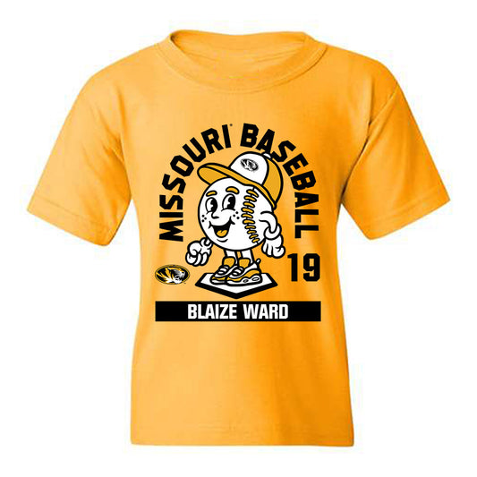 Missouri - NCAA Baseball : Blaize Ward - Fashion Shersey Youth T-Shirt-0