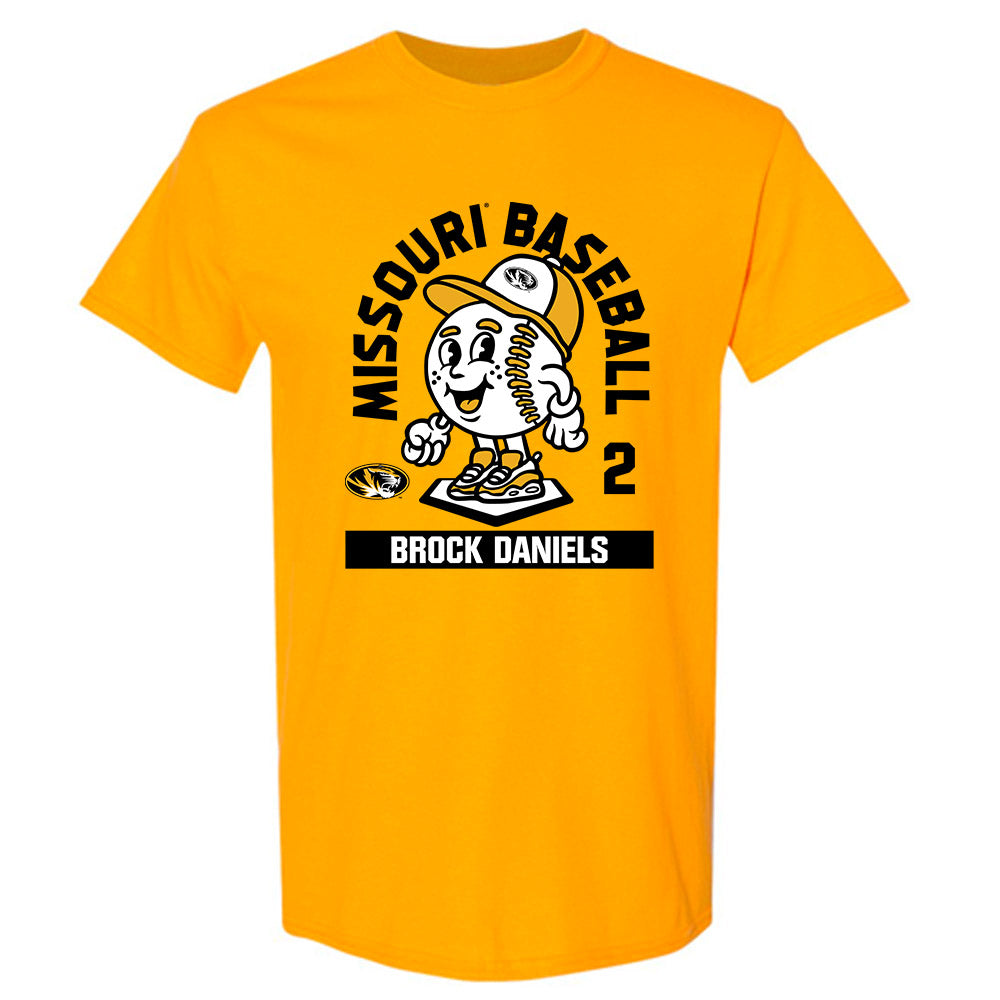 Missouri - NCAA Baseball : Brock Daniels - Fashion Shersey T-Shirt-0