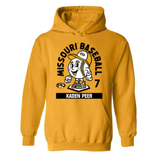 Missouri - NCAA Baseball : Kaden Peer - Fashion Shersey Hooded Sweatshirt-0