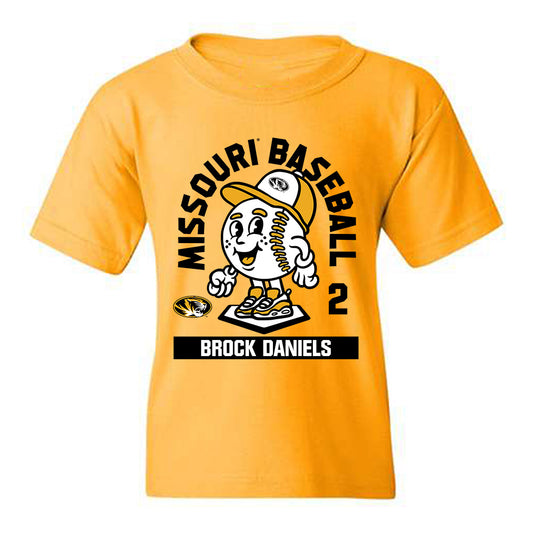 Missouri - NCAA Baseball : Brock Daniels - Fashion Shersey Youth T-Shirt-0