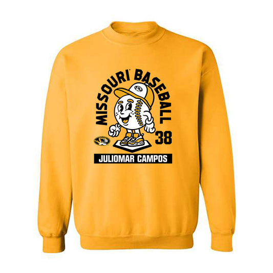 Missouri - NCAA Baseball : Juliomar Campos - Fashion Shersey Crewneck Sweatshirt-0