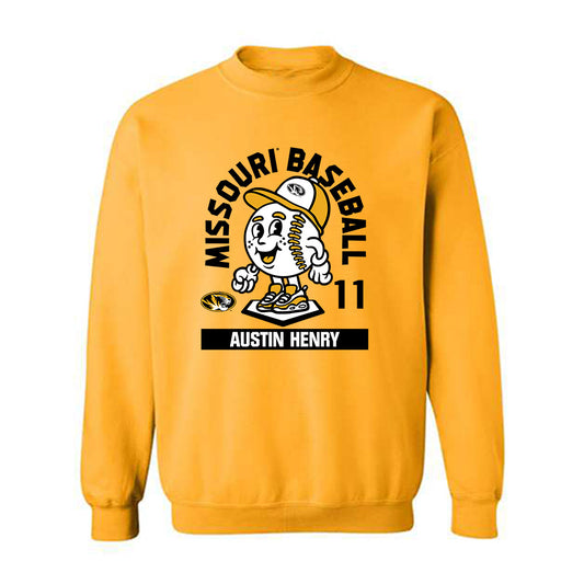 Missouri - NCAA Baseball : Austin Henry - Fashion Shersey Crewneck Sweatshirt-0